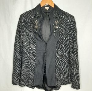 Vintage Reba Blazer Beaded and Sequins